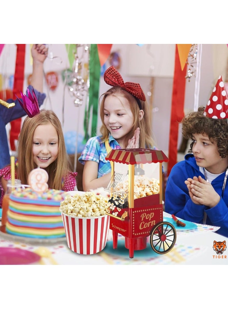 TIGER BT.651Y Air Popcorn Maker – 1200W Oil-Free, Fast Hot Air Circulation, Popcorn in 3 Minutes  - Image 4