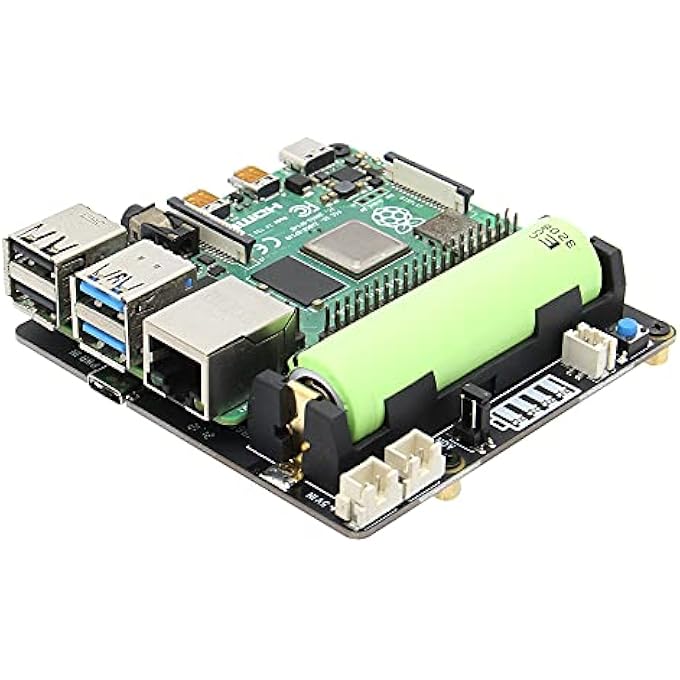 RASPBERRY PI 4 UPS X703, ULTRA-COMPACT 18650 UPS SHIELD WITH AUTO POWER ON FOR RASPBERRY PI 4 8GB/4GB/2GB ONLY - Image 1
