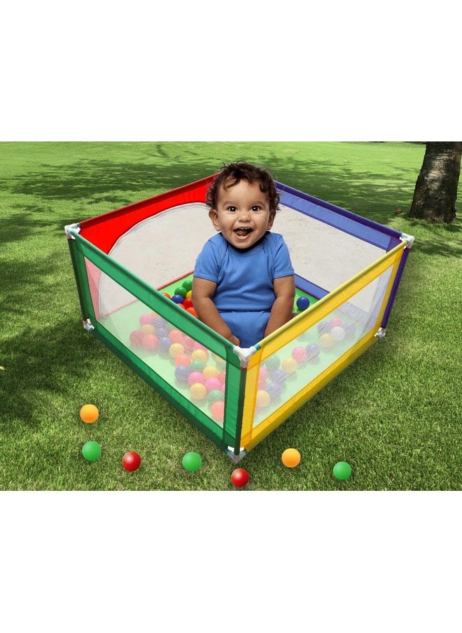 HomeCute HOMECUTE Square Ball Pool (Without Balls) ( Multicolor),Kid, 1 Ball Pool Theme  - Image 2