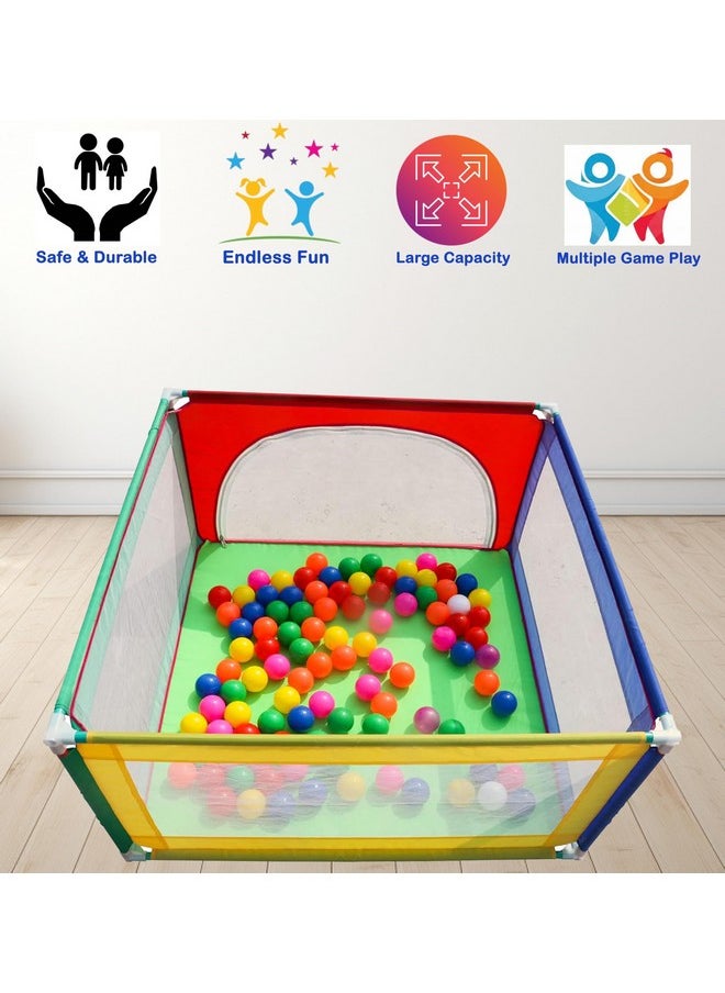 HomeCute HOMECUTE Square Ball Pool (Without Balls) ( Multicolor),Kid, 1 Ball Pool Theme  - Image 4