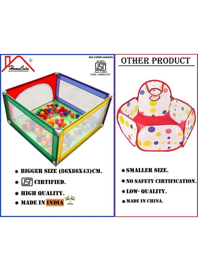 HomeCute HOMECUTE Square Ball Pool (Without Balls) ( Multicolor),Kid, 1 Ball Pool Theme  - Image 3