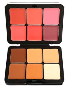 Red Apple 12 Shades Concealer & Blusher Multicolour  - Image 1