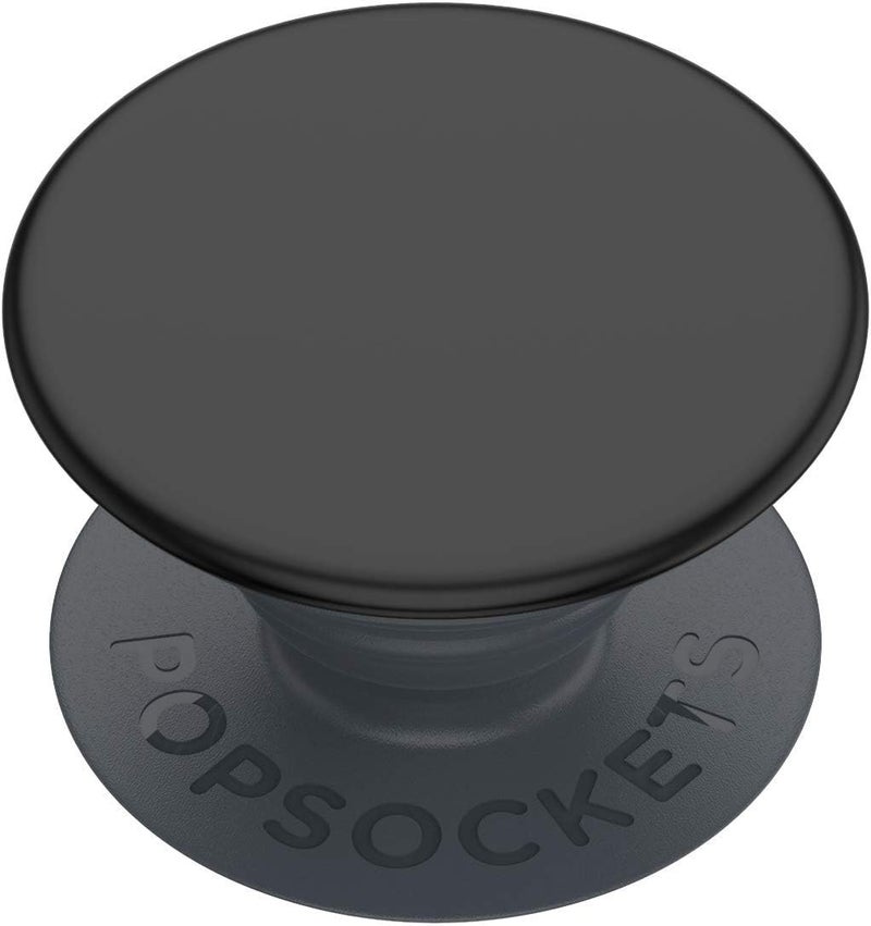 : PopGrip Basic - Extendable base and grip for smartphones and tablets [Top Not Replaceable] - Black