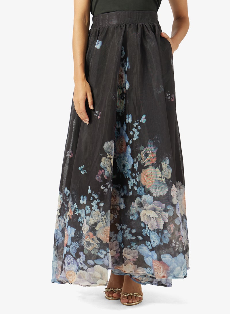 Khizana Floral Print Top & Skirt Set - Image 4