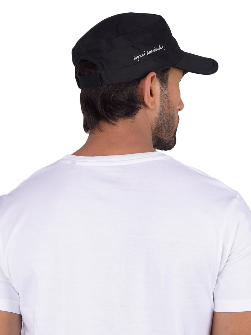 GREENLANDS Globo Sports Cap - Black, Adjustable UV Protection Outdoor Cap for Men & Women, Trekking, Cricket, Gym & Daily Casual Wear - Image 2