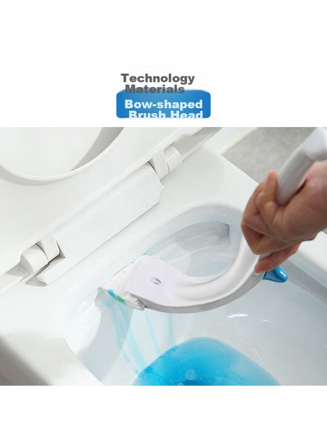 Kinbata Disposable Toilet Brush Handle, Flushable Brush Head With Built-in Cleaner, Dissolves Easily, Replaceable Brush Head - Image 5