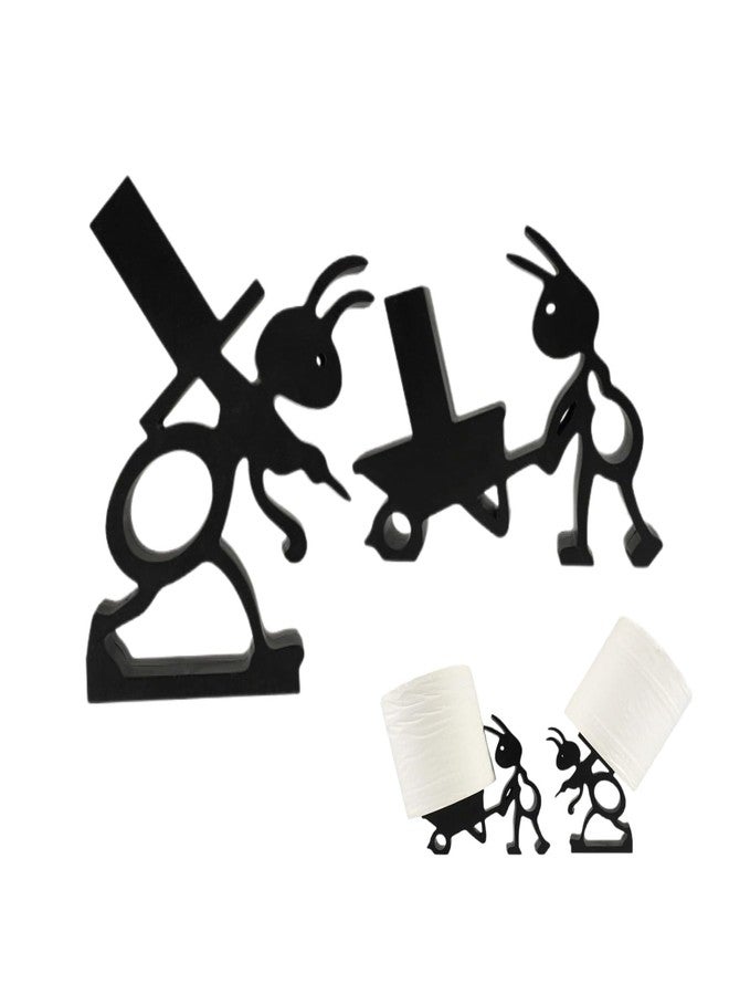 RupeeRise 2 Pcs Ant Tissue Paper Holder, Toilet Paper Roll Holder for Bathroom, Modern Bathroom Accessories, Humorous Home Decor, Easy Installation Toilet Tissue Rolls Holder - Image 1