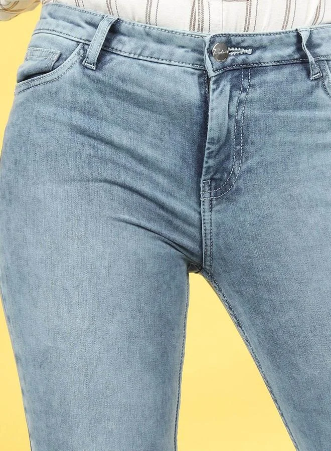 Freehand  Women Blue Skinny Fit Solid Jeans for Women | Best Price UAE