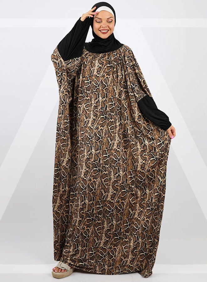 زمرد ثوب صلاة چيرسيه كويتي- عملي مع غطاء الرأس  - Image 2