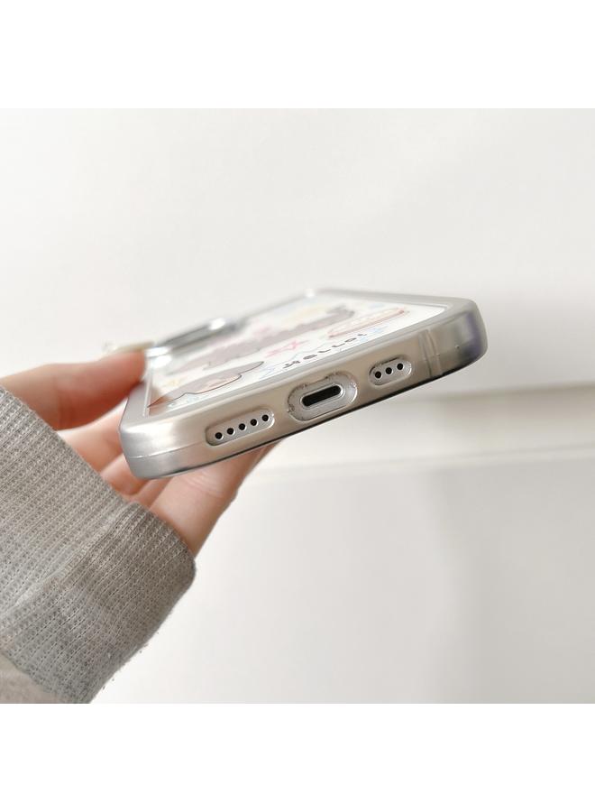 اس-توب جراب لهاتف iPhone 14 Pro Max شفاف بنمط جرافيتي من مادة TPU + جراب هاتف من الكمبيوتر الشخصي - Image 4