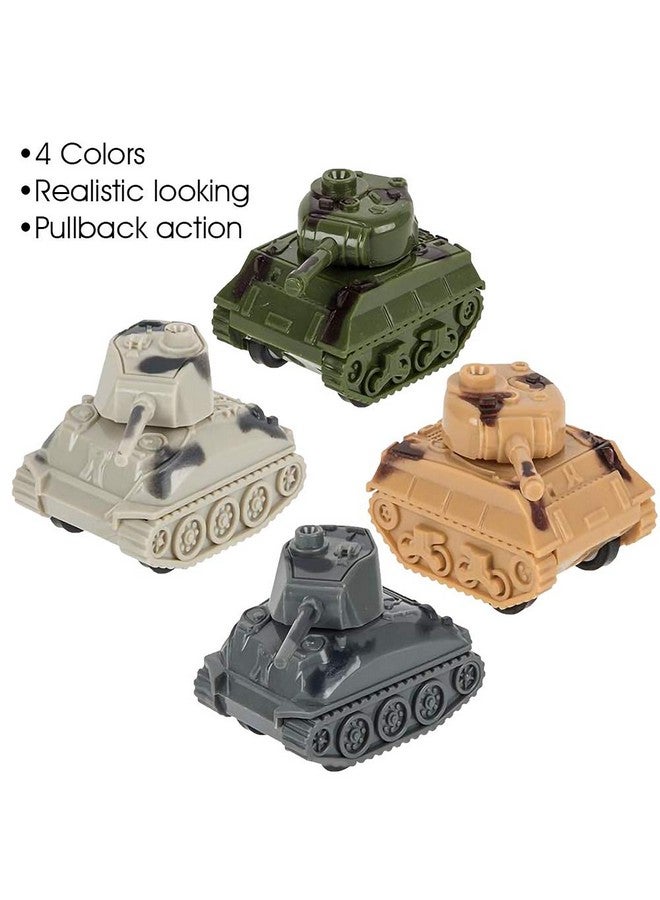 ArtCreativity ArtCreativity Mini Pullback Tanks (Pack of 24) Fun Army Toys, Military Vehicles with Pullback Mechanism, Birthday Army Party Favors for Boys and Girls, Goodie Bag Fillers - Image 4