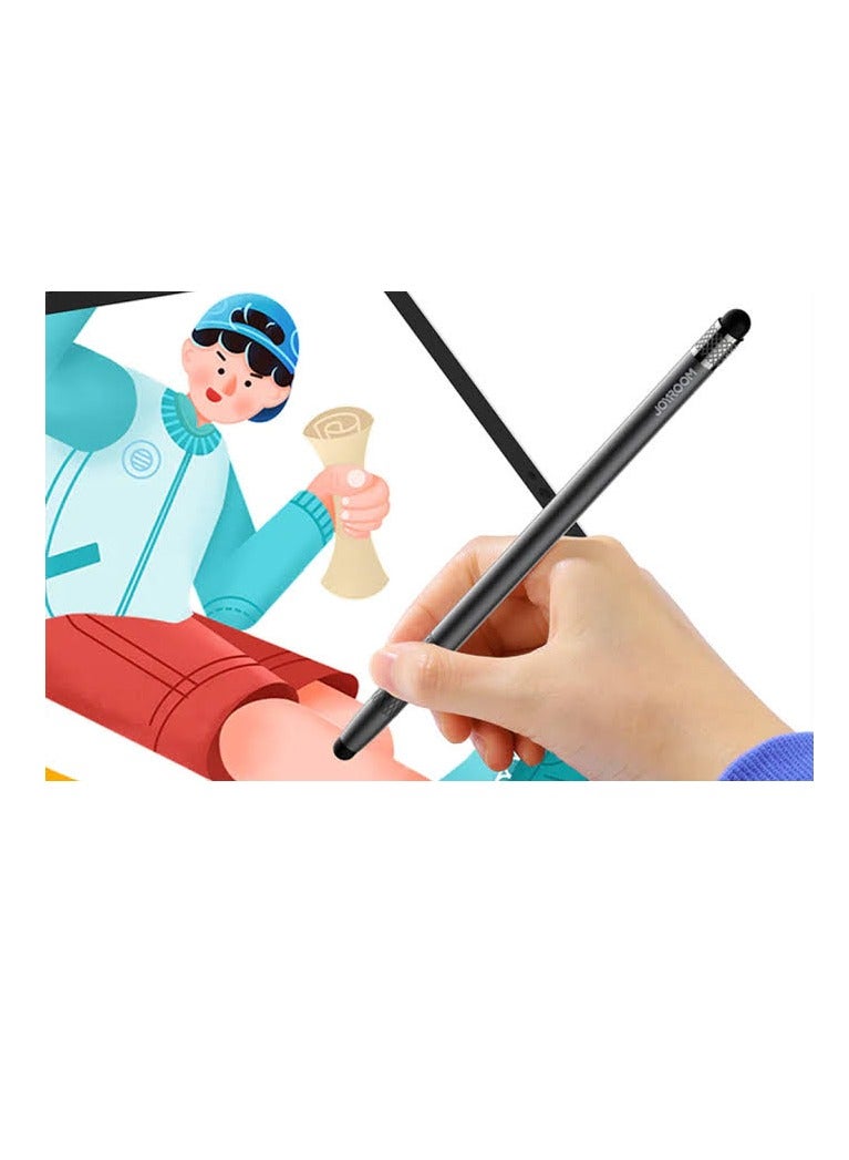 JOYROOM JR-DR01 Passive Stylus Pen for Touch Screens, Dual-head Black - Image 2