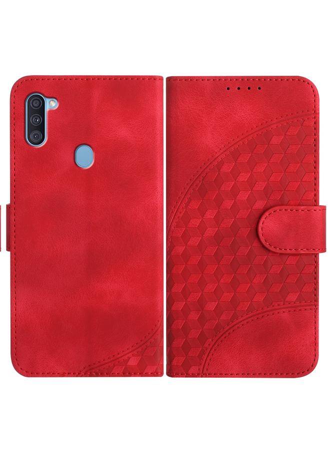 اس-توب جراب لهاتف Samsung Galaxy A11 إصدار الاتحاد الأوروبي YX0060 جراب هاتف جلدي منقوش عليه رأس فيل مع حبل تعليق - Image 1