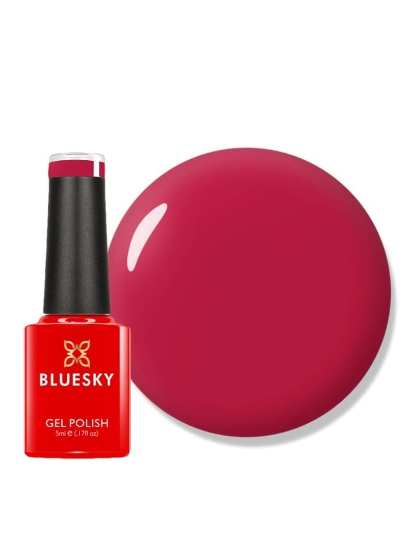 Bluesky Gel Nail Polish Pastel Red A119 Red Long Lasting Chip Resistant 5ml Requires Drying Under UV LED Lamp - Image 1
