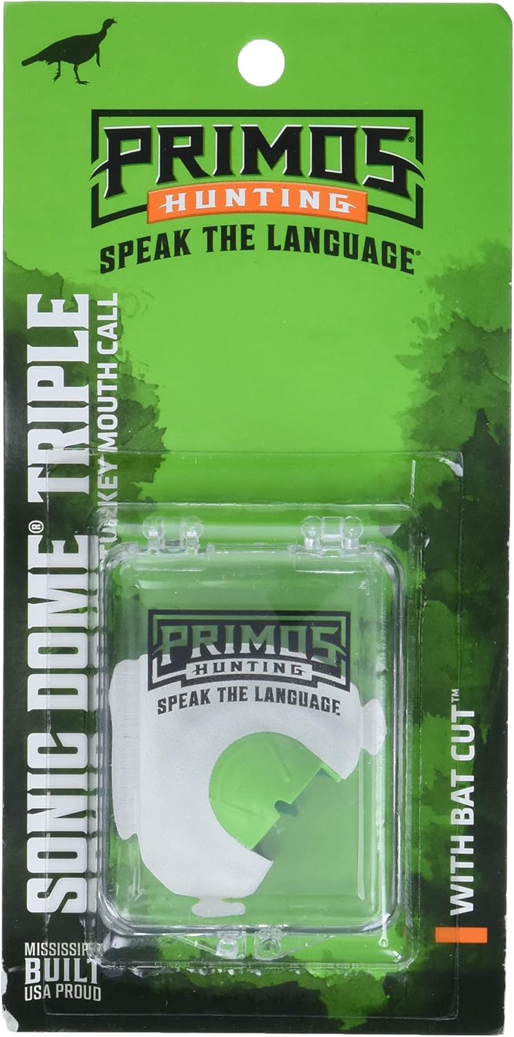 PRIMOS Hunting PS1175 Turkey Mouth Call, Sonic Dome Triple with Bat Cut - Image 3