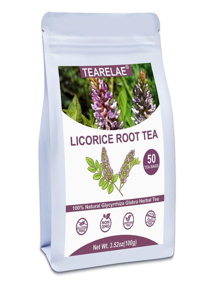 TEARELAE - Licorice Root Tea - 2g x 50 Count - 100% Pure Natural Licorice Root Herbal Tea Bag - Delightfully Sweet Flavor - Promote Respiratory Health - Caffeine-free - Non-GMO - Image 1