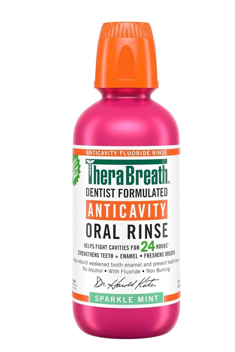 ثيرابريذ غسول ثيرابريث للابتسامة الصحية، بنكهة النعناع المتلألئ، 16 أونصة