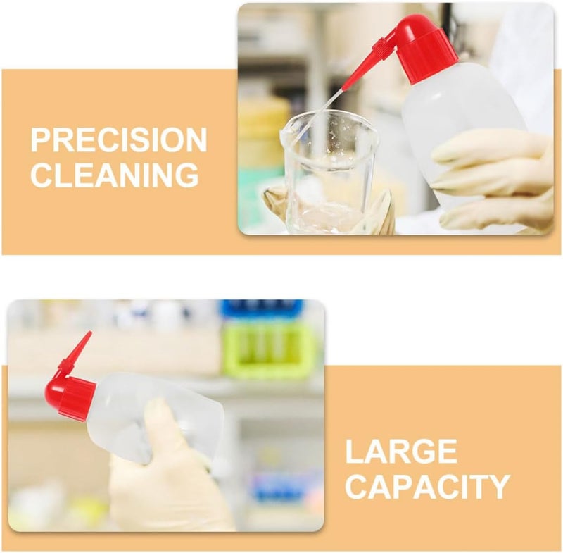 Healifty 6pcs 250ml Plastic Rinse Bottles with Scale, Lab Safety Squeeze Wash Bottles for Cleaning, Watering, and Medical Use - Image 3