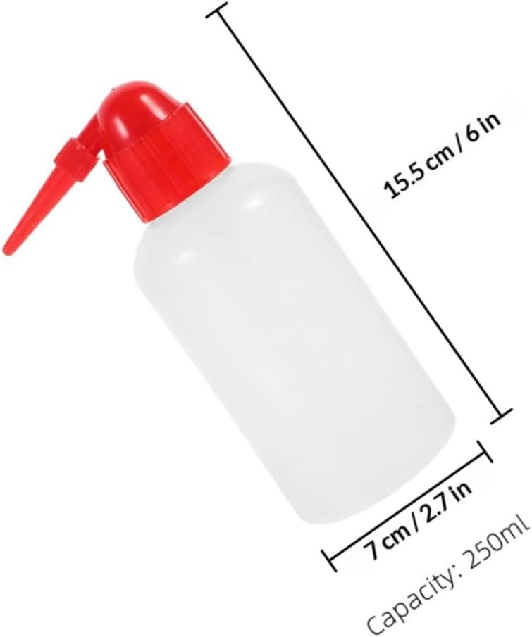 Healifty 6pcs 250ml Plastic Rinse Bottles with Scale, Lab Safety Squeeze Wash Bottles for Cleaning, Watering, and Medical Use - Image 2