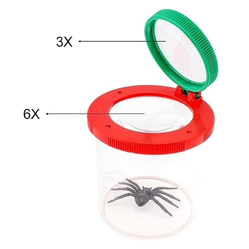 Smgda 2 Pieces Magnifying Insect Box Insert Bug Viewer Bug Magnifier Container Critter Insect Cage Bug Jar Bug Catcher Kit for Science Nature Exploration Tool Bugs View Magnifier Observation - Image 5