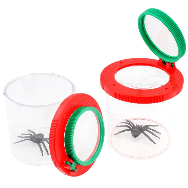 Smgda 2 Pieces Magnifying Insect Box Insert Bug Viewer Bug Magnifier Container Critter Insect Cage Bug Jar Bug Catcher Kit for Science Nature Exploration Tool Bugs View Magnifier Observation - Image 4