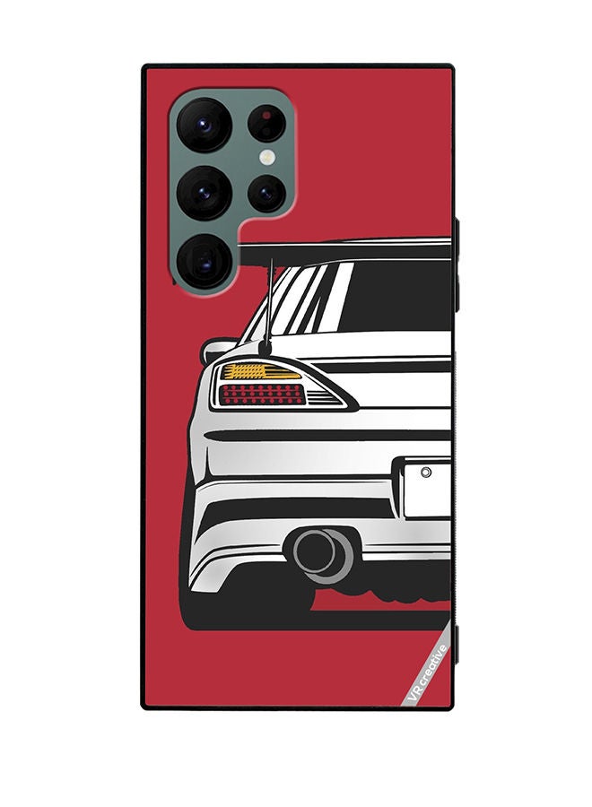 VR CREATIVE Protective Case Cover For Samsung Galaxy S22 Ultra 5G Wingie Car Design Multicolour - Image 1