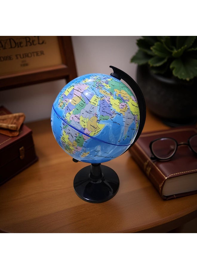 Educational globe made of shock-resistant PVC. 10.6 cm in diameter. - Image 1