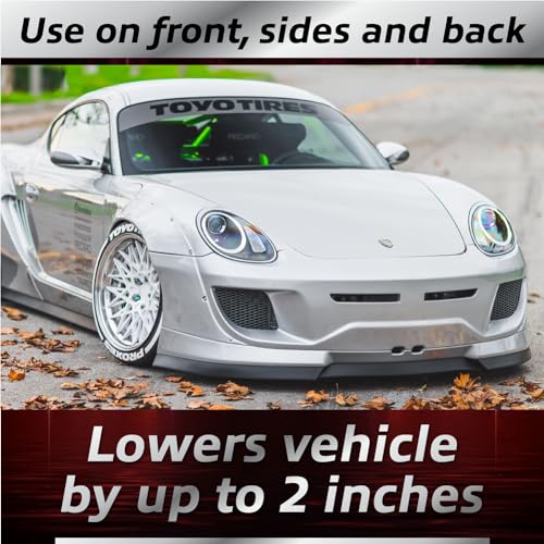 EZ Lip Front Splitter PRO – Universal Fit 2-inch Lip Spoiler, Car Accessory to Protect and Customize Your Ride, Black - Image 4