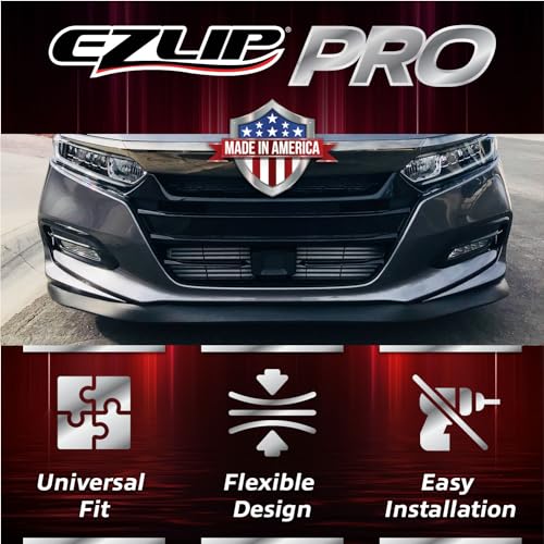 EZ Lip Front Splitter PRO – Universal Fit 2-inch Lip Spoiler, Car Accessory to Protect and Customize Your Ride, Black - Image 2