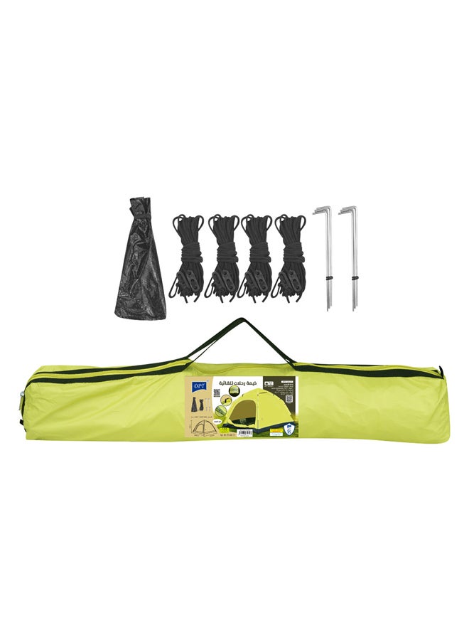 DPT خيمة تخييم، صفراء، حجم 200*190*130 سم - Image 4