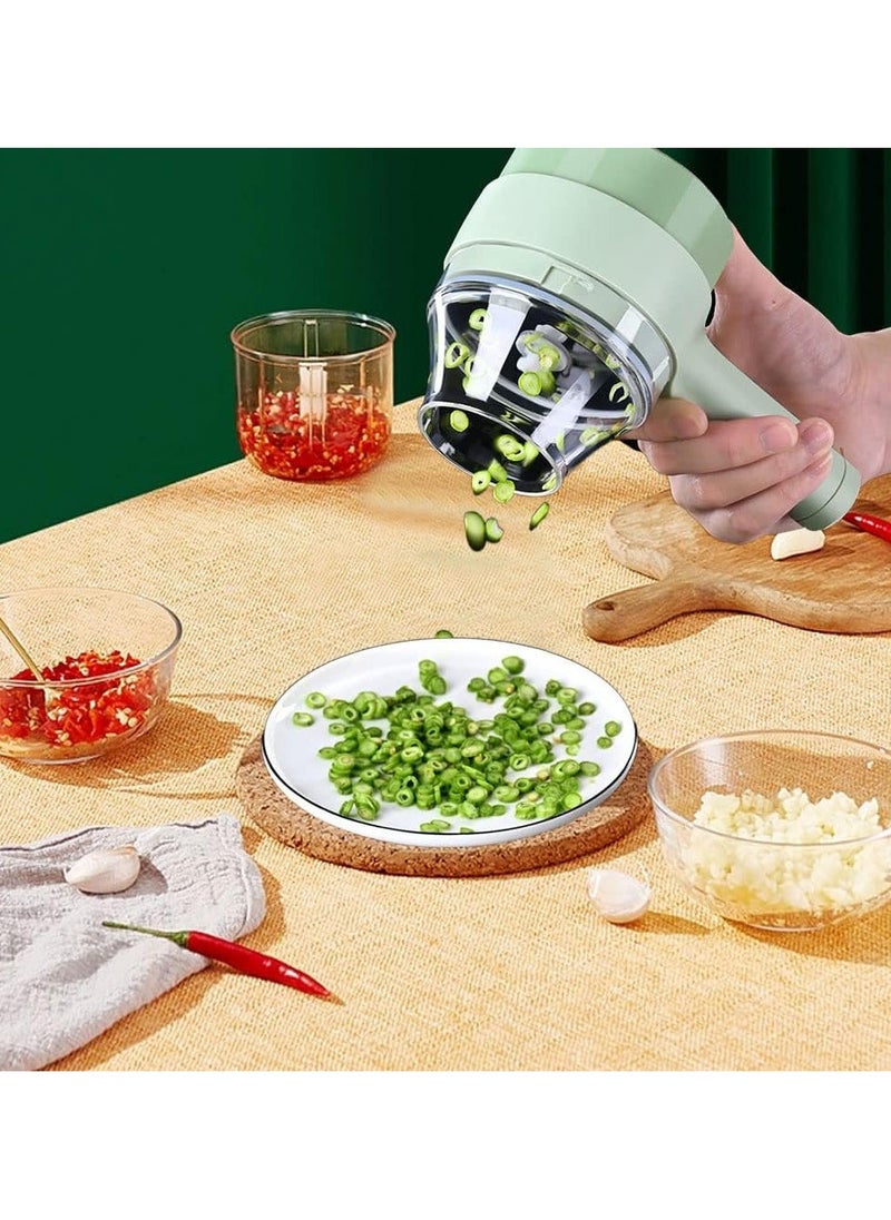 Denx Portable, Multi-Functional, Cordless, Rechargeable Electric Vegetable Slicer - Image 3