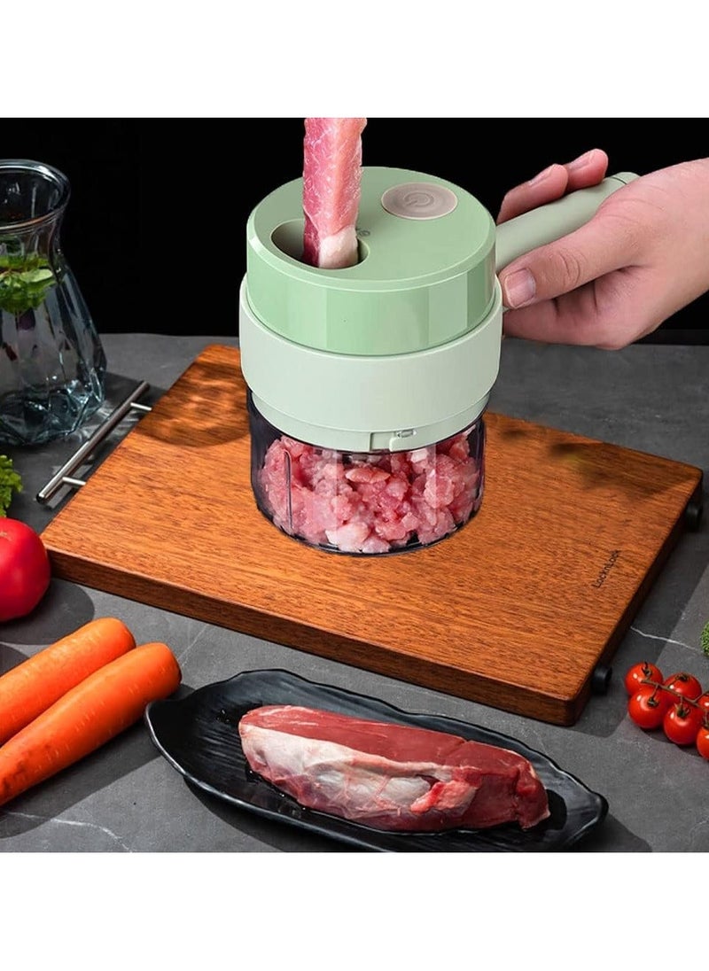 Denx Portable, Multi-Functional, Cordless, Rechargeable Electric Vegetable Slicer - Image 2