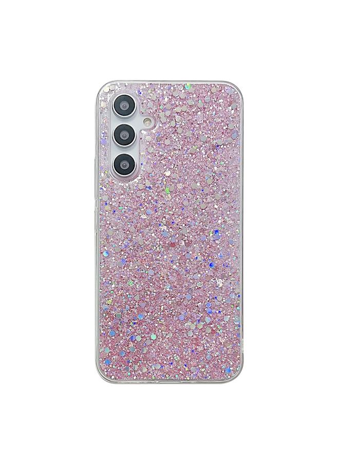 اس-توب جراب لهاتف Samsung Galaxy S24+ 5G جراب هاتف TPU من مادة إيبوكسي لامعة ومزينة بالترتر - Image 1