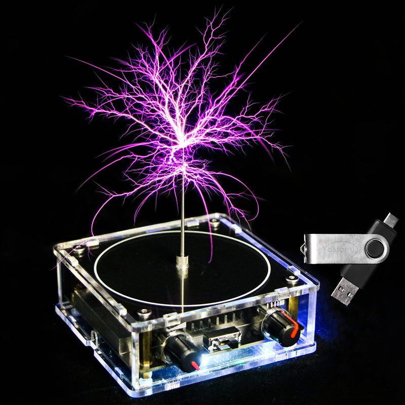 Vastarry Tesla Coil SolidState Music Tesla Coil Artificial Lightning Desktop Toy Power Wireless Transmission Model Scientific Experiment Tool - Image 2