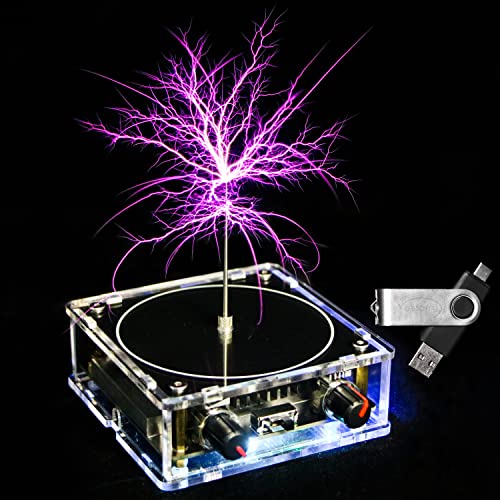 Vastarry Tesla Coil SolidState Music Tesla Coil Artificial Lightning Desktop Toy Power Wireless Transmission Model Scientific Experiment Tool - Image 1
