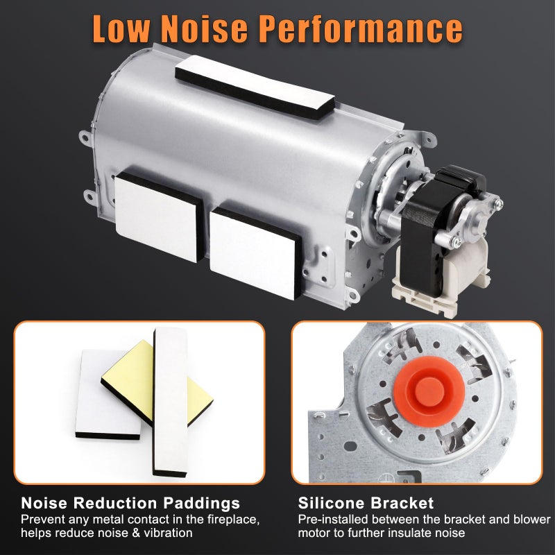 Criditpid GZ550 GZ552 EP62-1 Replacement Fireplace Blower Fan for Continental, Napoleon Fireplaces, Rotom R7-RB59, R7-RB61, GZ550-1KT Fireplace Blower for Napoleon bgd36ntr, b36ntr, b36ptre Fireplace - Image 5