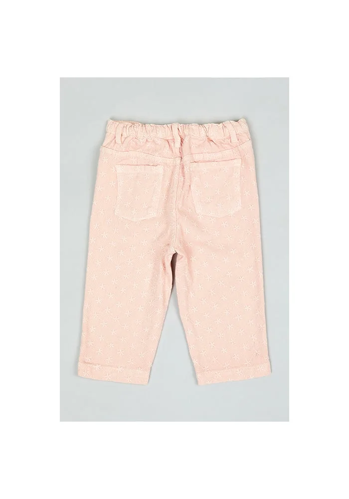R&b Embroidered Jeans with Button Closure