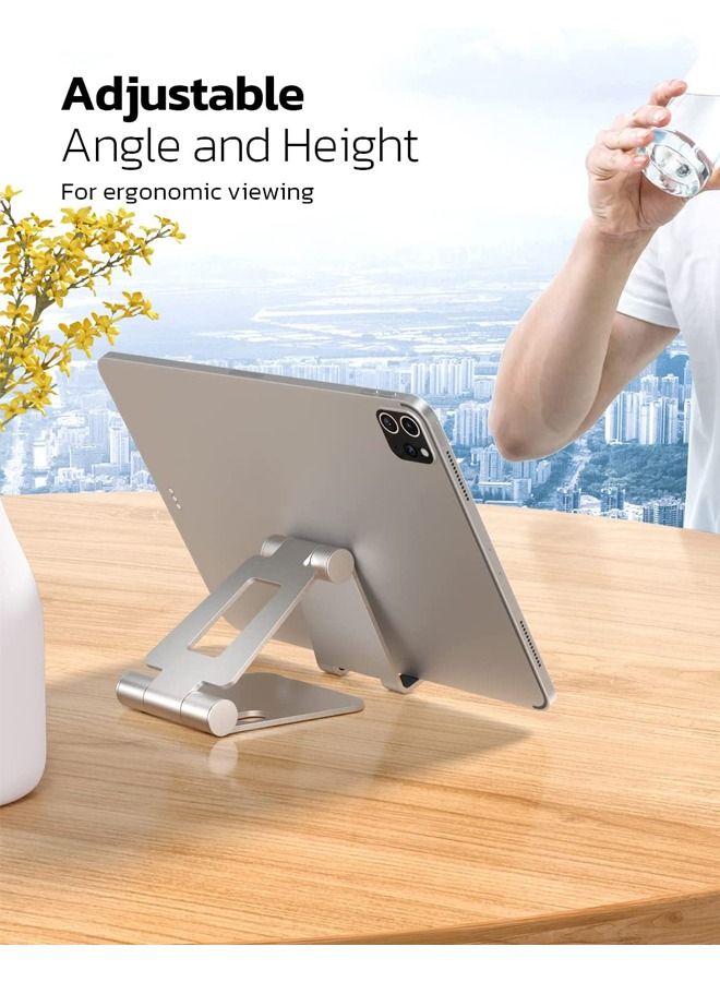 PADOM حامل الهاتف المحمول Padom A4، قابل للطي بالكامل وقابل للتعديل، حامل الهاتف المكتبي، متوافق مع هاتف 11 Pro Xs Xs Max Xr X 8، iPad Mini، Nintendo Switch، الأجهزة اللوحية (7-10 بوصة)، جميع الهواتف - Image 5