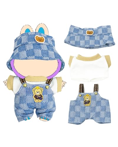 KIYEREE Clothes for Lububu 17cm DollsNO Doll Outfit with Accessories Suit Cute Stylish Dress Up Set Easter Gifts - Image 1