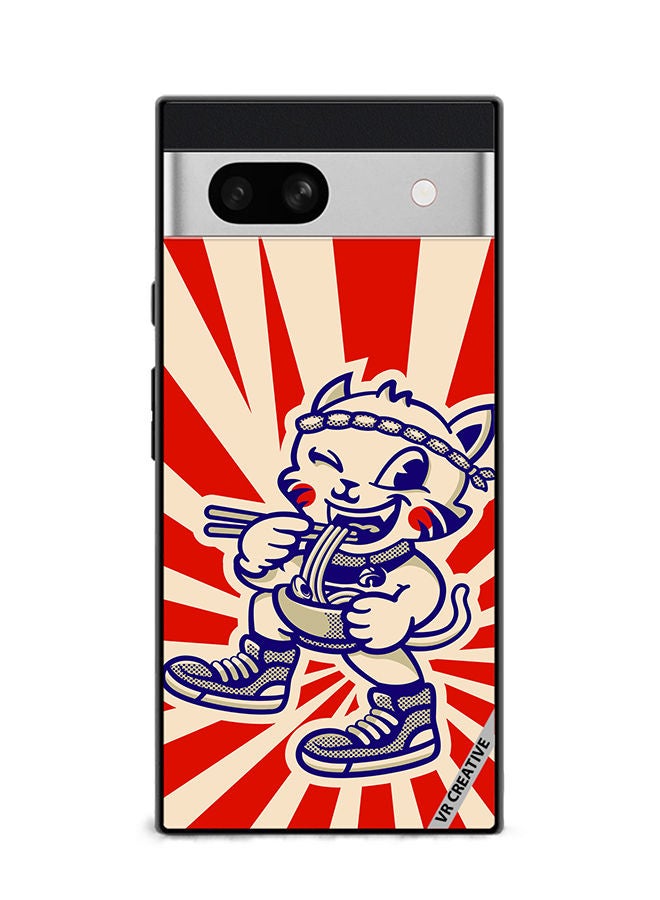VR CREATIVE Protective Case Cover For Google Pixel 7a Fun Food Design Multicolour - Image 1