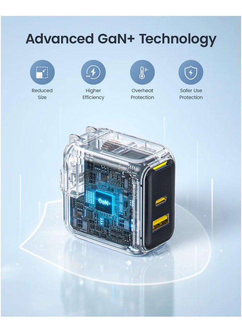 Aohi Aohi Charger Apple PD Charging Head GaN Gan30W Fast Charge Compatible with 27W for Apple  - Image 3
