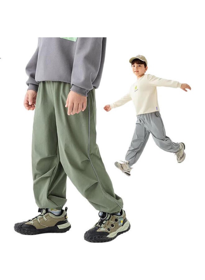 minibala Boys' And Girls' Pants Spring Children'S Outdoor Elastic Paratrooper Pants Straight Pants 231125108102 - Image 2