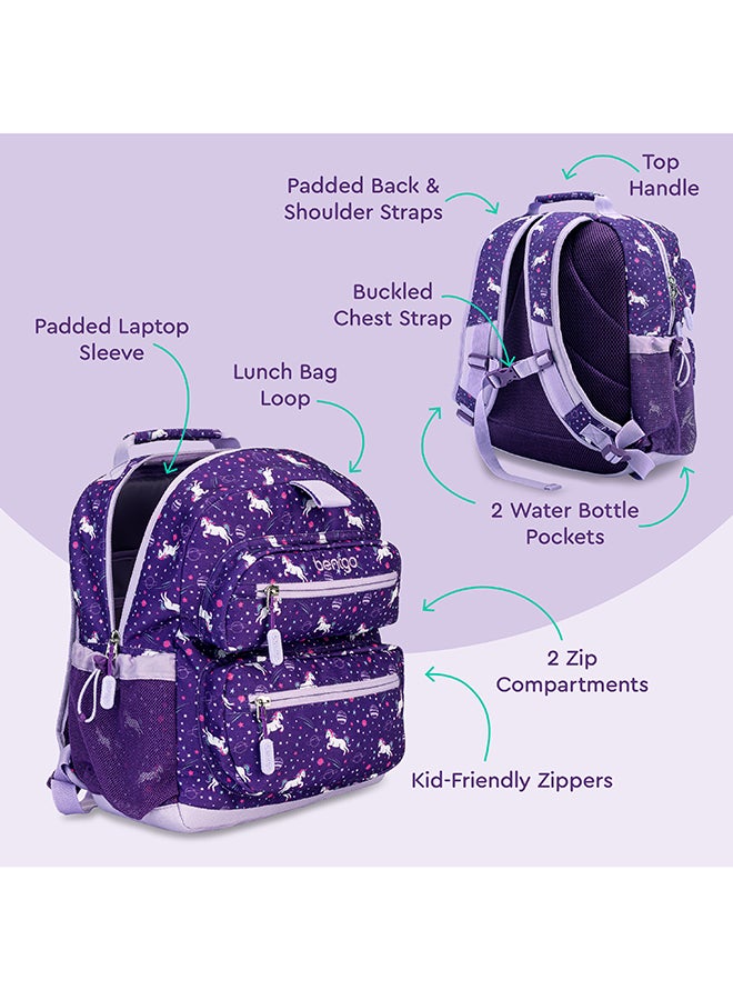 Bentgo Kids School Backpack  - Unicorn - Image 2