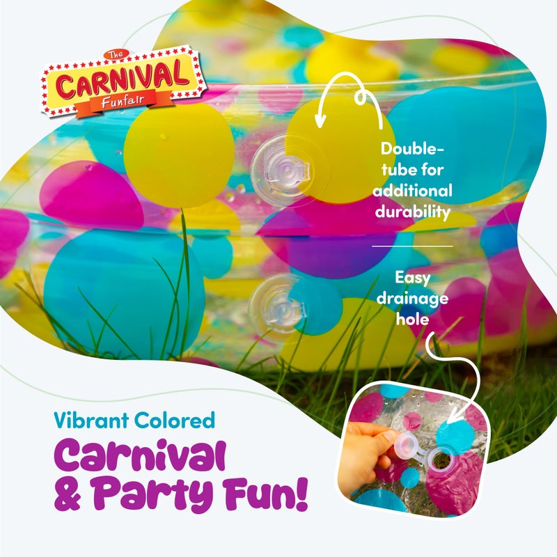Gamie Duck Pond Matching Carnival Game for Kids, 36" x 6" Inflatable Pool & 20 Plastic Ducks with Numbers, Water Outdoor Game for Kids, Fun Memory Game for Backyard, Birthday Party Field Day Games - Image 5