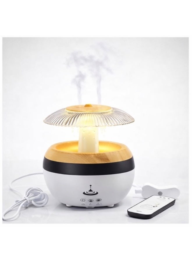 Raindrop Humidifier Aroma Diffuser with LED Light – Ultrasonic Rain Cloud Cool Mist Humidifier Essential Oil Diffuser for Bedroom, Home, Office - Image 1