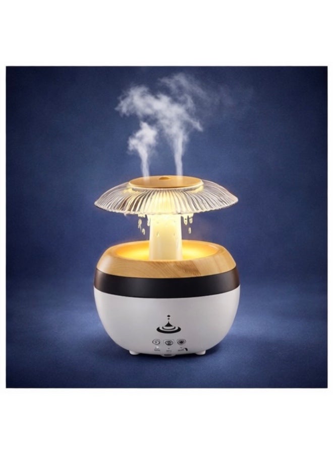 Raindrop Humidifier Aroma Diffuser with LED Light – Ultrasonic Rain Cloud Cool Mist Humidifier Essential Oil Diffuser for Bedroom, Home, Office - Image 4