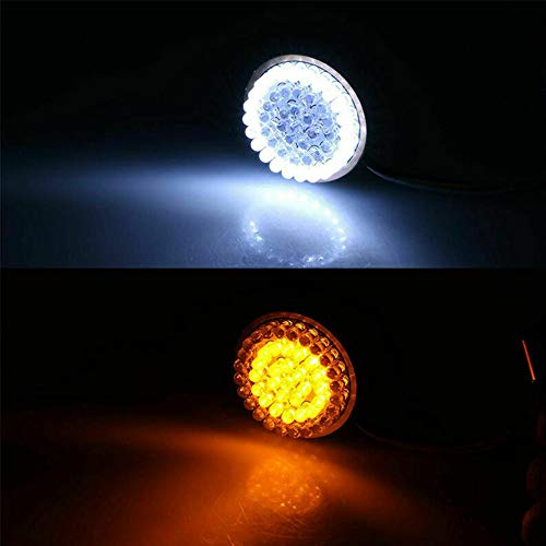 MotoParAcc 1157 Front Rear LED Turn Signal, 2 Inch Bullet Double Contacts Motorcycle Brake Running Light for Harley Street Glide, Dyna, Sportster 1200, Iron 883, Road King 2020 - Image 4