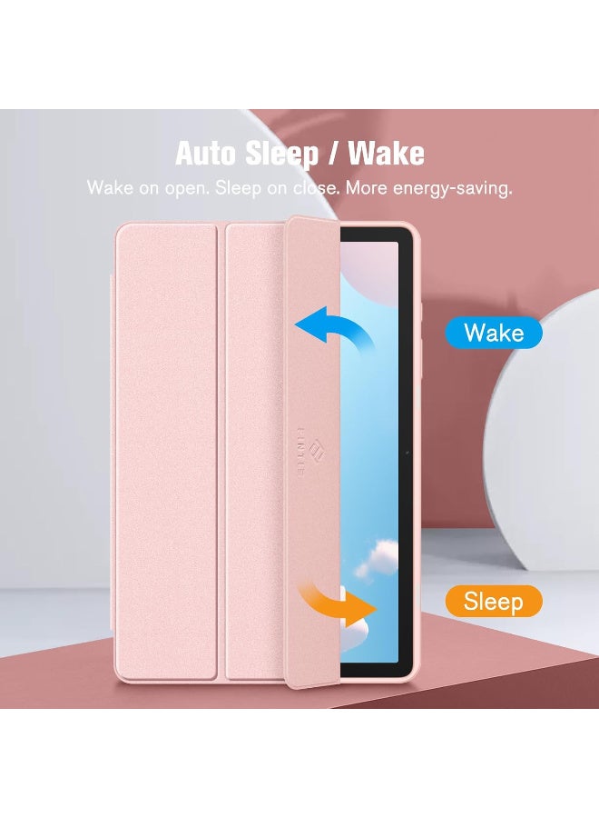 Case for Samsung Galaxy Tab A9 Plus 11 Inch 2023 - Shockproof Protective Case with Transparent Hard Shell on the Back for Tablet A9+ SM-X210/X216/X218, Rose Gold - Image 5