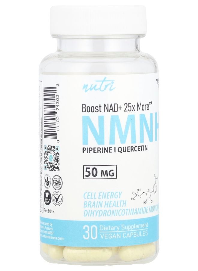 Nutri NMNH  50 mg  30 Vegan Capsules - Image 2