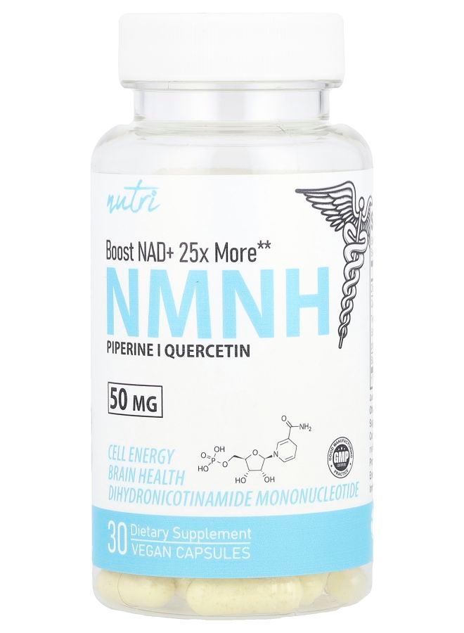 Nutri NMNH  50 mg  30 Vegan Capsules - Image 1